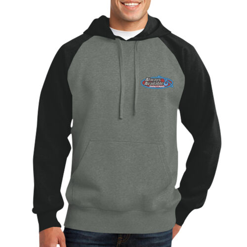Raglan Colorblock Pullover Hooded Sweatshirt Thumbnail