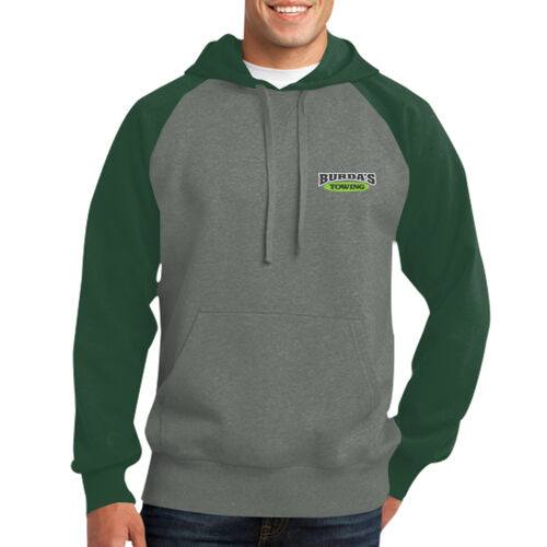 Raglan Colorblock Pullover Hooded Sweatshirt Thumbnail