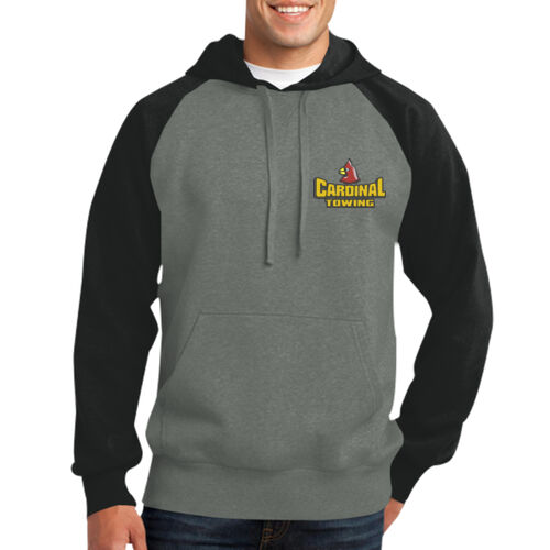 Raglan Colorblock Pullover Hooded Sweatshirt Thumbnail