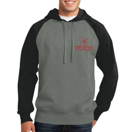 Raglan Colorblock Pullover Hooded Sweatshirt Thumbnail