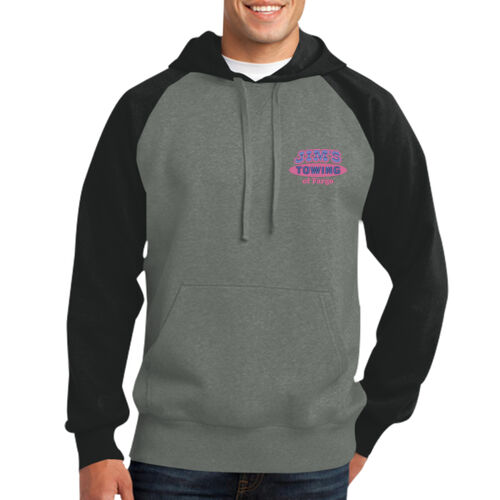 Raglan Colorblock Pullover Hooded Sweatshirt Thumbnail
